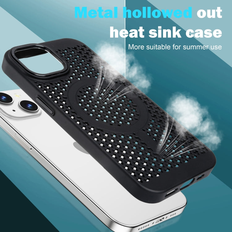 For iPhone 16 Pro Max Ice Feeling Cooling MagSafe Magnetic Phone Case(Black) - iPhone 16 Pro Max Cases by buy2fix | Online Shopping UK | buy2fix