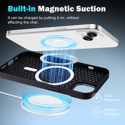 For iPhone 15 Pro Max Ice Feeling Cooling MagSafe Magnetic Phone Case(Navy Blue) - iPhone 15 Pro Max Cases by buy2fix | Online Shopping UK | buy2fix