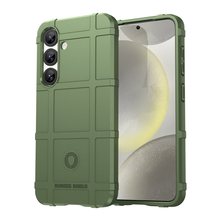 For Samsung Galaxy S25+ 5G Full Coverage Shockproof TPU Phone Case(Green) - Galaxy S25+ 5G Cases by buy2fix | Online Shopping UK | buy2fix