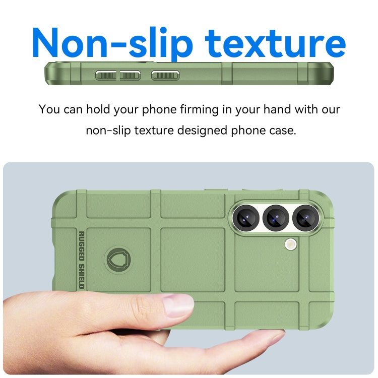 For Samsung Galaxy S25+ 5G Full Coverage Shockproof TPU Phone Case(Green) - Galaxy S25+ 5G Cases by buy2fix | Online Shopping UK | buy2fix