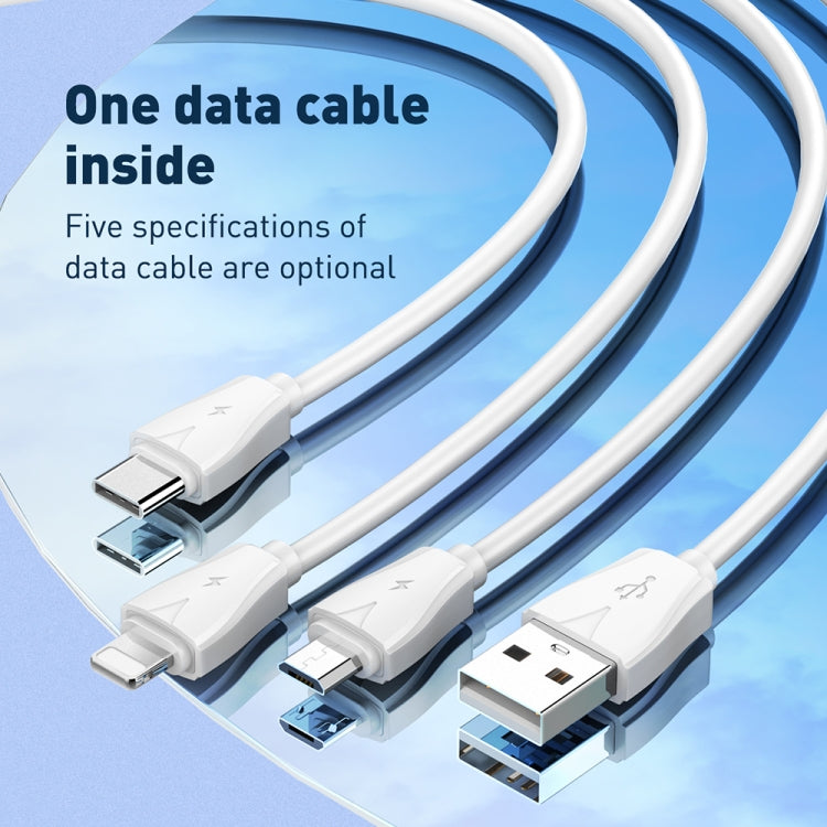 LDNIO Q334 32W Type-C + Dual USB Port Charger with 1m Micro USB Data Cable, Plug Type:UK Plug(White) - USB Charger by LDNIO | Online Shopping UK | buy2fix