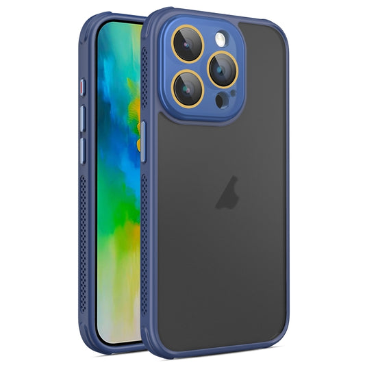 For iPhone 16 Pro Max Side Cooling Skin Feel Frosted Phone Case(Blue) - iPhone 16 Pro Max Cases by buy2fix | Online Shopping UK | buy2fix