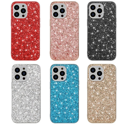 For iPhone 16 Pro Max Glitter Powder Shockproof TPU Phone Case(Blue) - iPhone 16 Pro Max Cases by buy2fix | Online Shopping UK | buy2fix