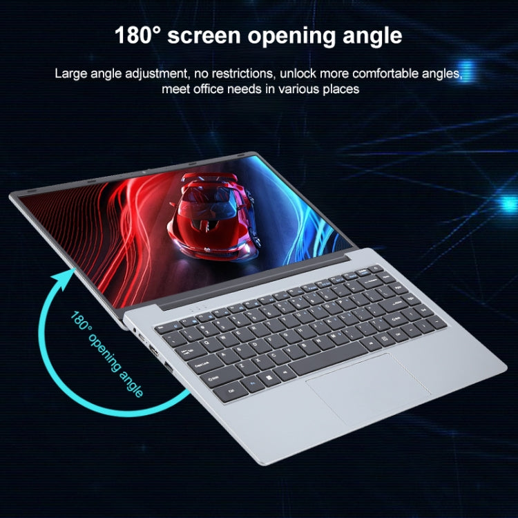 14 inch Windows 11 Laptop, 16GB+256GB, Gen 5th Intel Core i5 CPU, 180 Degree Rotation Axis(Silver) - Others by buy2fix | Online Shopping UK | buy2fix