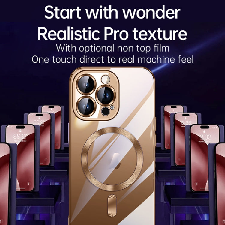 For iPhone 16 Pro SULADA MagSafe Plating TPU Shockproof Phone Soft Case(Gold) - iPhone 16 Pro Cases by SULADA | Online Shopping UK | buy2fix