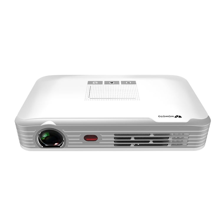 WOWOTO T9 1280 x 800 RGB LED Portable Projector Android 6.0 2GB+16GB, Plug Type:US Plug(White) - LED Projector by WOWOTO | Online Shopping UK | buy2fix