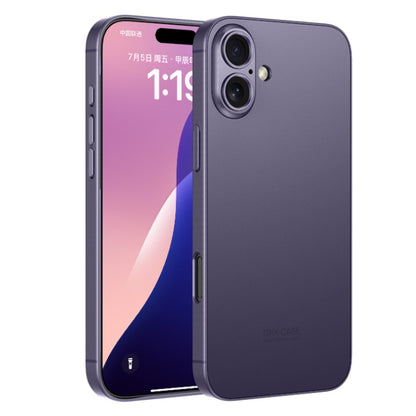 For iPhone 16 GKK AG Craft Skin Feel Full Coverage Phone Case(Purple) - iPhone 16 Cases by GKK | Online Shopping UK | buy2fix