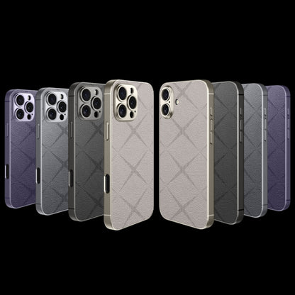 For iPhone 16 Pro GKK Asterism Metal Paint Skin Feel Leather Full Coverage Phone Case(Titanium Grey) - iPhone 16 Pro Cases by GKK | Online Shopping UK | buy2fix