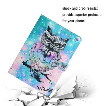 For iPad Pro 11 2024 Colored Drawing Pattern Flip Leather Smart Tablet Case(Owl) - iPad Pro 11 2024 Cases by buy2fix | Online Shopping UK | buy2fix