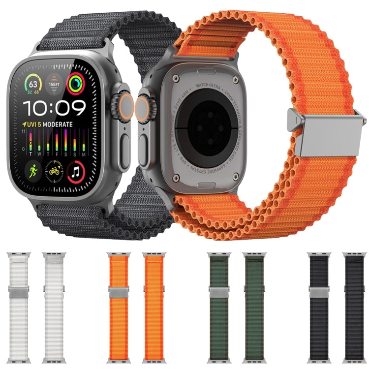 For Apple Watch Series 7 45mm DUX DUCIS YC Series Ocean Nylon Watch Band(Orange) - Watch Bands by DUX DUCIS | Online Shopping UK | buy2fix