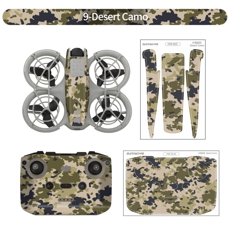 For DJI Neo Drone Body Remote Control Protective Sticker(Desert Camo) - Stickers by Sunnylife | Online Shopping UK | buy2fix