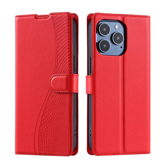 For iPhone 16 Pro Max Voltage Ultra-thin Dot Leather Phone Case(Red) - iPhone 16 Pro Max Cases by buy2fix | Online Shopping UK | buy2fix