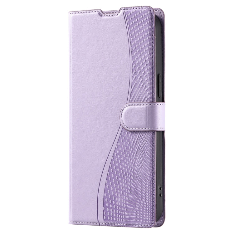 For iPhone 16 Plus Voltage Ultra-thin Dot Leather Phone Case(Purple) - iPhone 16 Plus Cases by buy2fix | Online Shopping UK | buy2fix