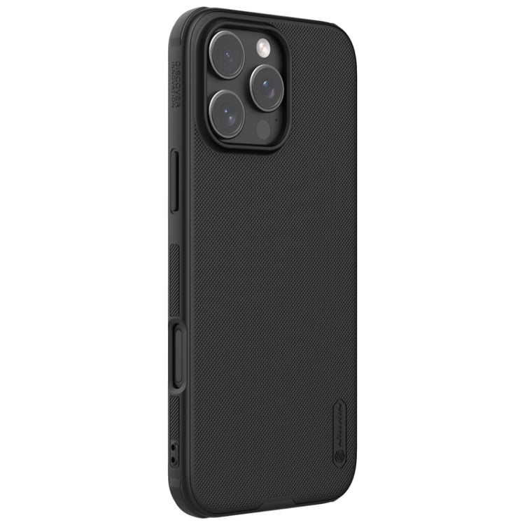 For iPhone 16 Pro Max NILLKIN Frosted Shield Pro PC + TPU Phone Case(Black) - iPhone 16 Pro Max Cases by NILLKIN | Online Shopping UK | buy2fix