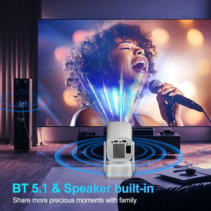 Y7S 720P Android 11 OS Portable Home WiFi Projector with Speaker, CPU:Allwinner H713(EU Plug) - Mini Projector by buy2fix | Online Shopping UK | buy2fix