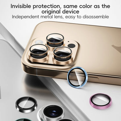 For iPhone 16 Pro / 16 Pro Max ZGA AR Eagle Eye Phone Lens Film(Gold) - iPhone 16 Pro Max Tempered Glass by ZGA | Online Shopping UK | buy2fix