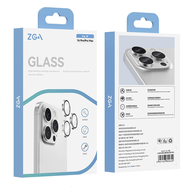 For iPhone 16 Pro / 16 Pro Max AR Eagle Eye Phone Lens Film(Silver) - iPhone 16 Pro Max Tempered Glass by ZGA | Online Shopping UK | buy2fix