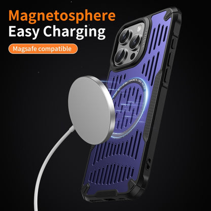 For iPhone 16 Pro Max Ice Front Cooling MagSafe Magnetic Phone Case(Purple) - iPhone 16 Pro Max Cases by buy2fix | Online Shopping UK | buy2fix