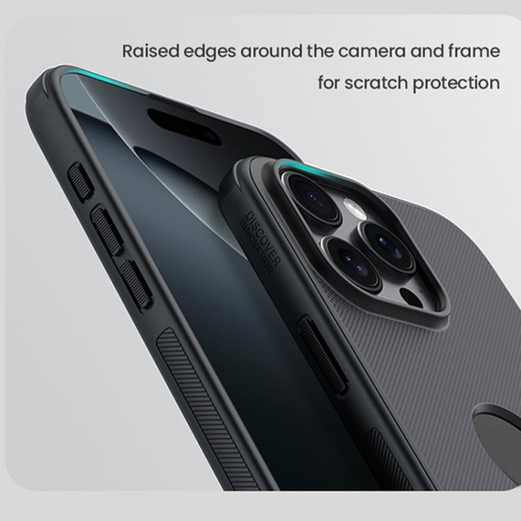 For iPhone 16 Pro Max NILLKIN Frosted Shield Pro PC + TPU Phone Case(Black) - iPhone 16 Pro Max Cases by NILLKIN | Online Shopping UK | buy2fix