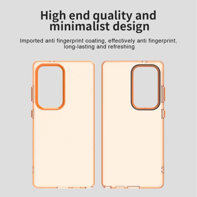 For Samsung Galaxy S25 Ultra 5G Candy PC Hybrid TPU Shockproof Phone Case(Orange) - Galaxy S25 Ultra 5G Cases by buy2fix | Online Shopping UK | buy2fix