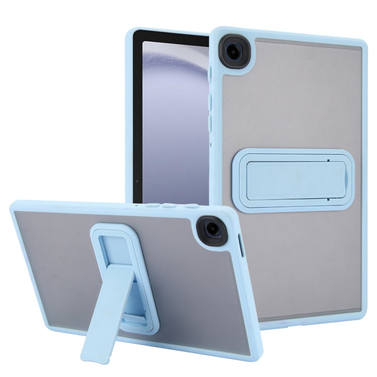 For Samsung Galaxy Tab A9+ Skin Feel Holder PC Hybrid TPU Tablet Case(Light Blue) - Galaxy Tab A9+ by buy2fix | Online Shopping UK | buy2fix