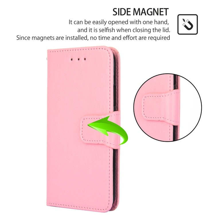 For iPhone 16 Plus Crystal Texture Leather Phone Case(Pink) - iPhone 16 Plus Cases by buy2fix | Online Shopping UK | buy2fix