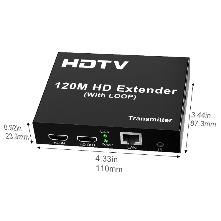 120m HDTV Network Extender(EU Plug) - Amplifier by buy2fix | Online Shopping UK | buy2fix