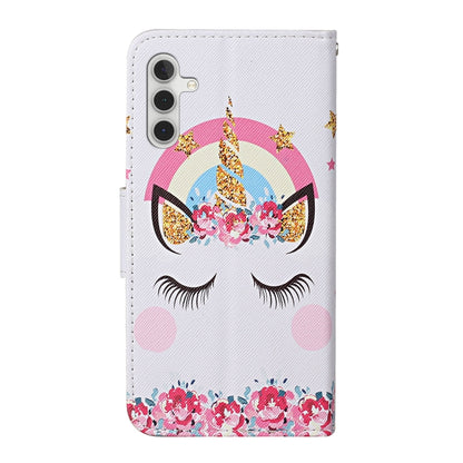 For Samsung Galaxy S25+ 5G Colored Drawing Pattern Leather Phone Case(Crown) - Galaxy S25+ 5G Cases by buy2fix | Online Shopping UK | buy2fix