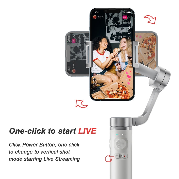 FUNSNAP Capture π Aluminum Alloy Arm 3-Axis Handheld Phone Gimbal, Combo Version(Grey) - Handheld Gimbals by FUNSNAP | Online Shopping UK | buy2fix