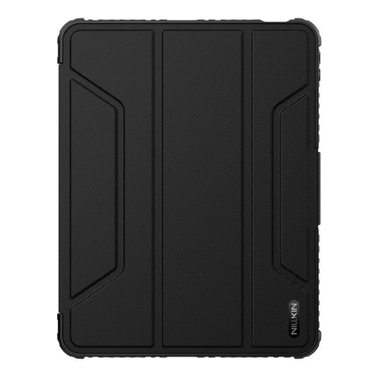 For iPad Air 11 2024 / Air 2022 NILLKIN Bumper Pro Multi-angle Folding Style Tablet Leather Case(Black) - iPad Air 11 2024 Cases by NILLKIN | Online Shopping UK | buy2fix