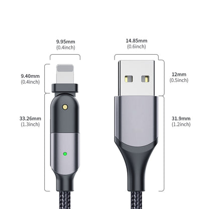 FXCL-WY09 2.4A USB to 8 Pin 180 Degree Rotating Elbow Charging Cable, Length:1.2m(Red) - Normal Style Cable by buy2fix | Online Shopping UK | buy2fix