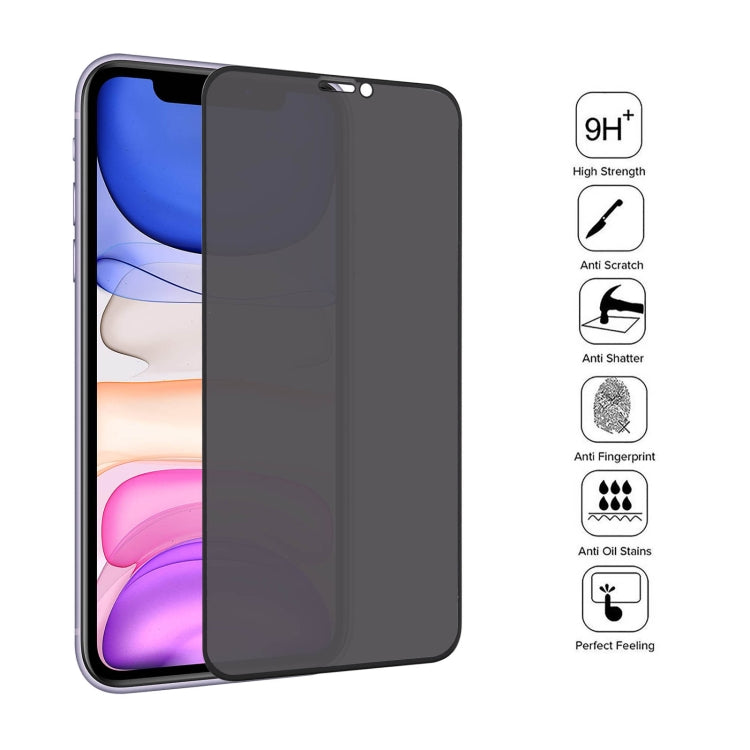 For iPhone XR 25pcs Anti-peeping Plasma Oil Coated High Aluminum Wear-resistant Tempered Glass Film - iPhone XR Tempered Glass by buy2fix | Online Shopping UK | buy2fix