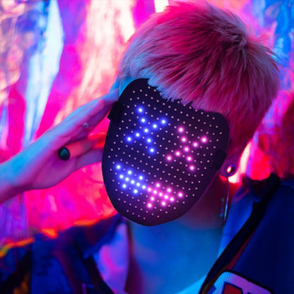 Halloween Festival Party Gesture Sensing LED Luminescence Mask - Halloween Masks by buy2fix | Online Shopping UK | buy2fix