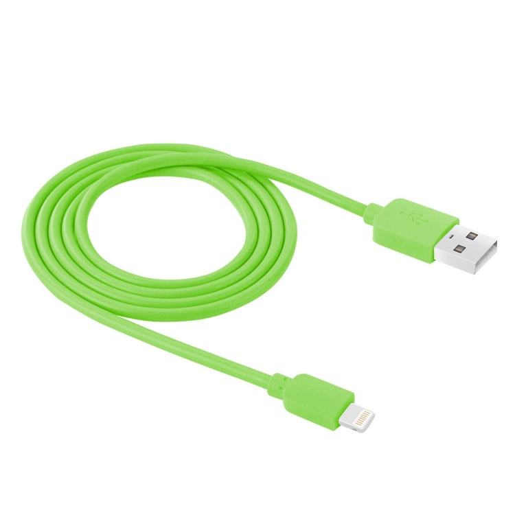 HAWEEL 1m High Speed 35 Cores 8 Pin to USB Sync Charging Cable for iPhone, iPad(Green) - Normal Style Cable by buy2fix | Online Shopping UK | buy2fix