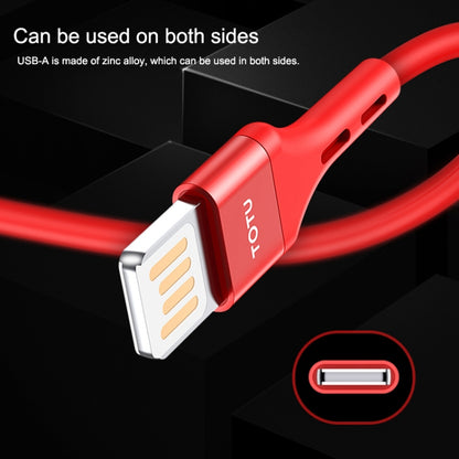 TOTUDESIGN BLA-060 Soft Series 3A 8 Pin Silicone Charging Cable, Length: 1m (Red) - Normal Style Cable by TOTUDESIGN | Online Shopping UK | buy2fix