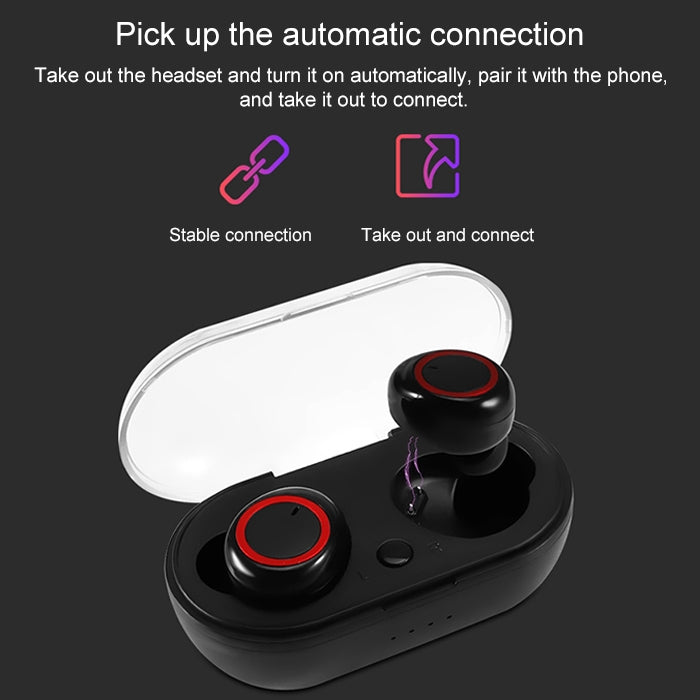 BTH-K08 TWS V5.0 Wireless Stereo Bluetooth Headset with Charging Case - TWS Earphone by buy2fix | Online Shopping UK | buy2fix