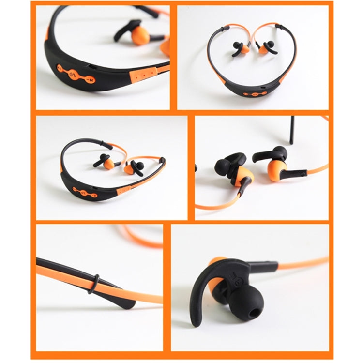 BT-54 In-Ear Wire Control Sport Neckband Wireless Bluetooth Earphones with Mic & Ear Hook, Support Handfree Call, For iPad, iPhone, Galaxy, Huawei, Xiaomi, LG, HTC and Other Smart Phones(Yellow) - Neck-mounted Earphone by buy2fix | Online Shopping UK | buy2fix