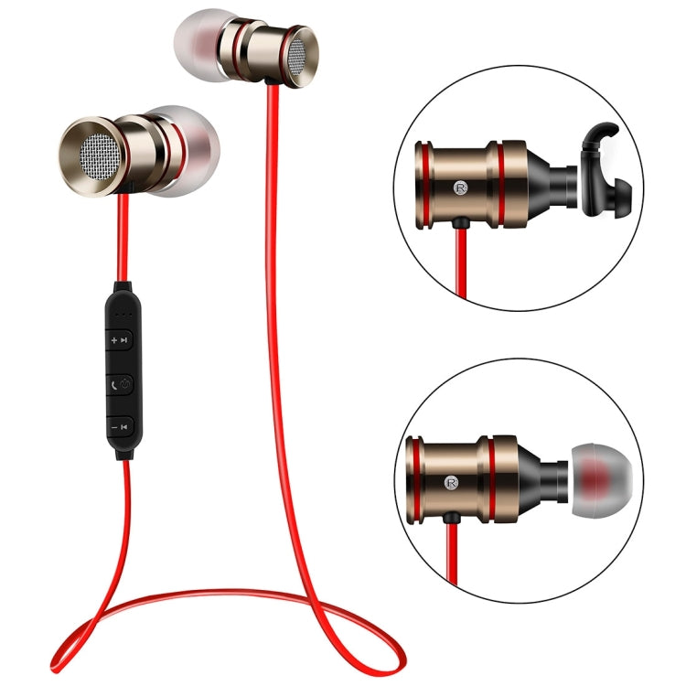 BTH-828 Magnetic In-Ear Sport Wireless Bluetooth V4.1 Stereo Waterproof Earbuds Earphone with Mic, for iPhone, Samsung, HTC, LG, Sony and other Smartphones - Bluetooth Earphone by buy2fix | Online Shopping UK | buy2fix