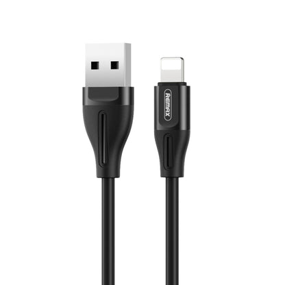 REMAX RC-075i 1m 2.1A USB to 8 Pin Jell Data Cable for iPhone, iPad(Black) - Normal Style Cable by REMAX | Online Shopping UK | buy2fix