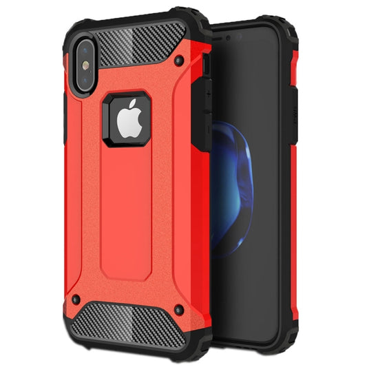 For iPhone X / XS Magic Armor TPU + PC Combination Case(Red) - More iPhone Cases by buy2fix | Online Shopping UK | buy2fix