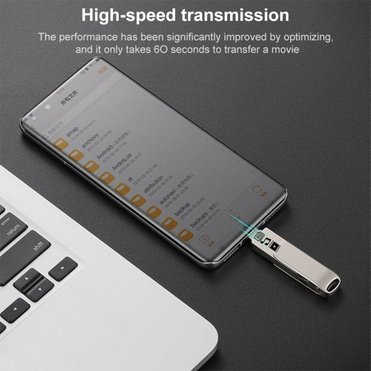 RQW-10X 3 in 1 USB 2.0 & 8 Pin & USB-C / Type-C 64GB Flash Drive, for iPhone & iPad & iPod & Most Android Smartphones & PC Computer - U Disk & Card Reader by buy2fix | Online Shopping UK | buy2fix