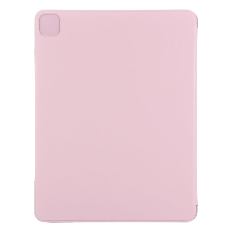 For iPad Air 13 2024 / Pro 12.9 2020 Double-sided Magnetic Flip PU Leather Tablet Case With Holder & Sleep / Wake-up Function(Rose Gold) - iPad Pro 12.9 (2020) Cases by buy2fix | Online Shopping UK | buy2fix