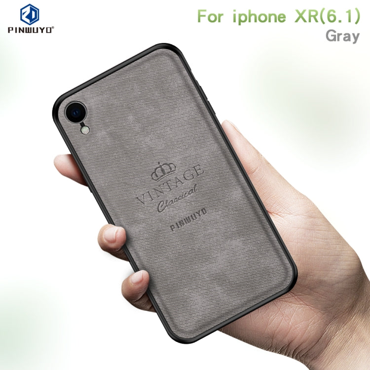 For iPhone XR PINWUYO Anti-wrestling Waterproof Full Coverage PC Case(Grey) - More iPhone Cases by PINWUYO | Online Shopping UK | buy2fix