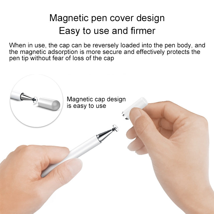 Passive Capacitive Pen Touch Screen Stylus Pen(White) - Stylus Pen by buy2fix | Online Shopping UK | buy2fix