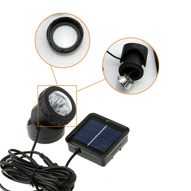 Two Heads LED Outdoor Waterproof Solar Underwater Spotlight Floodlight - Underwater Lights by buy2fix | Online Shopping UK | buy2fix