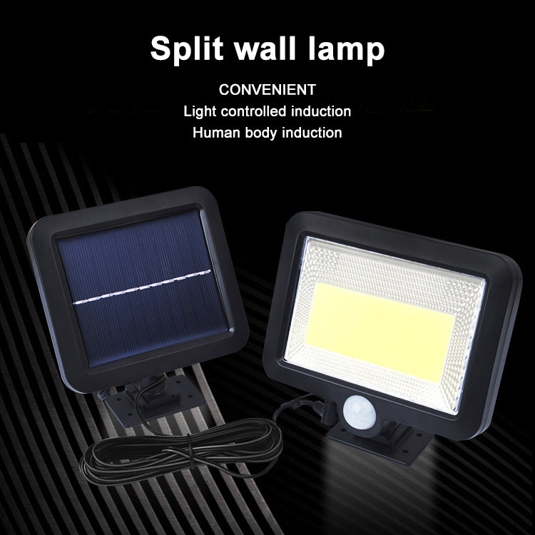 Solar Wall Light COB Separate Human Body Induction Garden Light Waterproof Outdoor Lighting Street Light - Solar Lights by buy2fix | Online Shopping UK | buy2fix