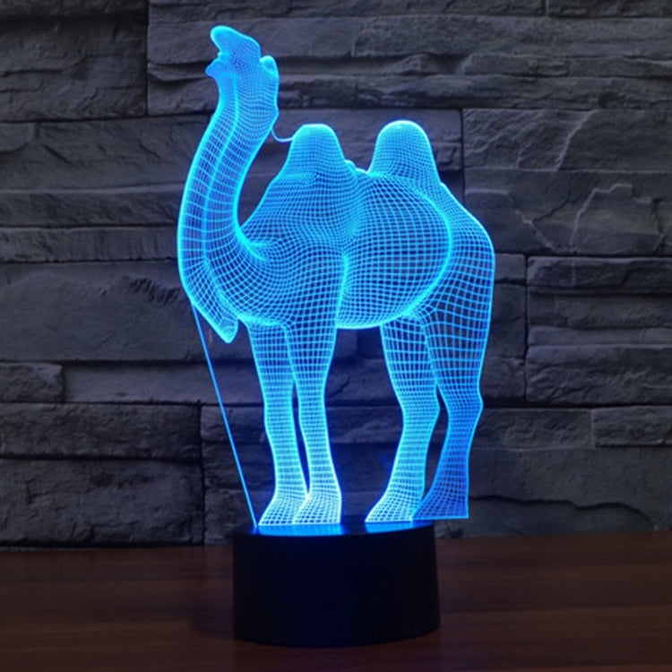 Camel Style 3D Touch Switch Control LED Light , 7 Color Discoloration Creative Visual Stereo Lamp Desk Lamp Night Light - Novelty Lighting by buy2fix | Online Shopping UK | buy2fix