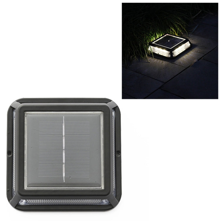 LED Corner Lamp Solar Powered Embedded Ground Lamp IP65 Waterproof Outdoor Garden Lawn Lamp - Buried Lights by buy2fix | Online Shopping UK | buy2fix