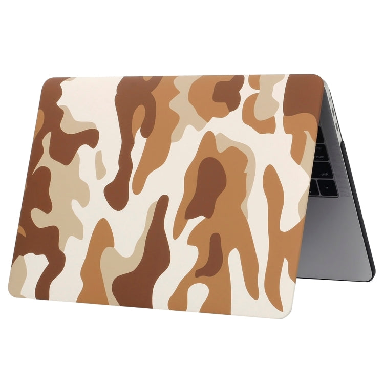 For 2016 New Macbook Pro 13.3 inch A1706 & A1708 Brown Camouflage Pattern Laptop Water Decals PC Protective Case - MacBook Pro Cases by buy2fix | Online Shopping UK | buy2fix