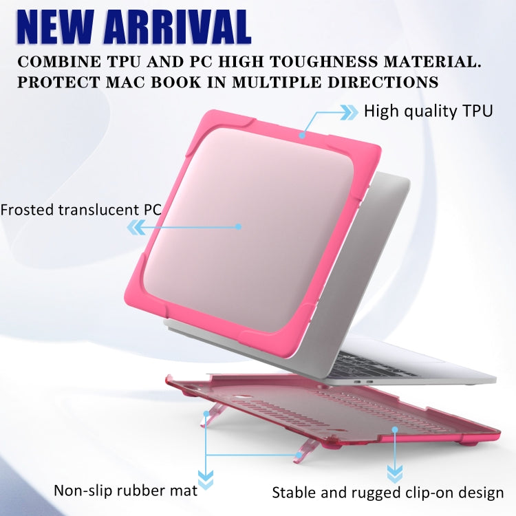 For MacBook Pro 13 inch 2022 & A2289 / A2251 / A2338 2020 PC + TPU Two Colors Laptop Protective Case(Red) - MacBook Pro Cases by buy2fix | Online Shopping UK | buy2fix